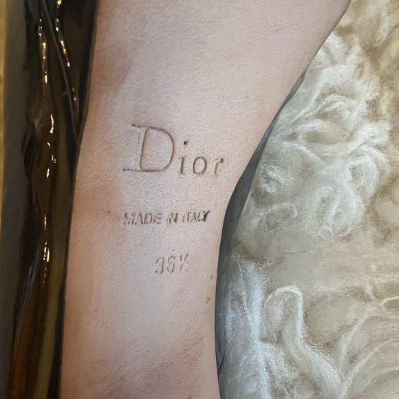 Christian Dior Patent Leather Peep Toe Heels - 6.5 - Picture 6 of 12